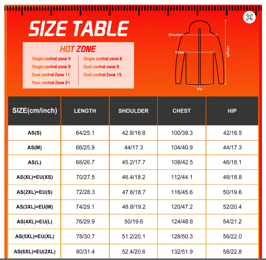 ELECTRONIC HEATED WINTER JACKET - 21 HEATING AREAS - Winter Men's Women's Winter Jacket -Motorcycle Jacket USB Electric Heating Jacket Heated Vest Moto Thermal