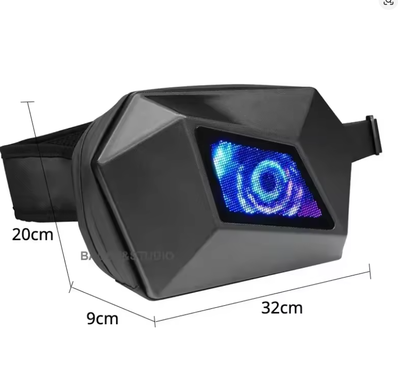 LED Shoulder Bag - LOY Moto Pocket LED Shoulder Straddle Bag - Eye Luminous Mochila