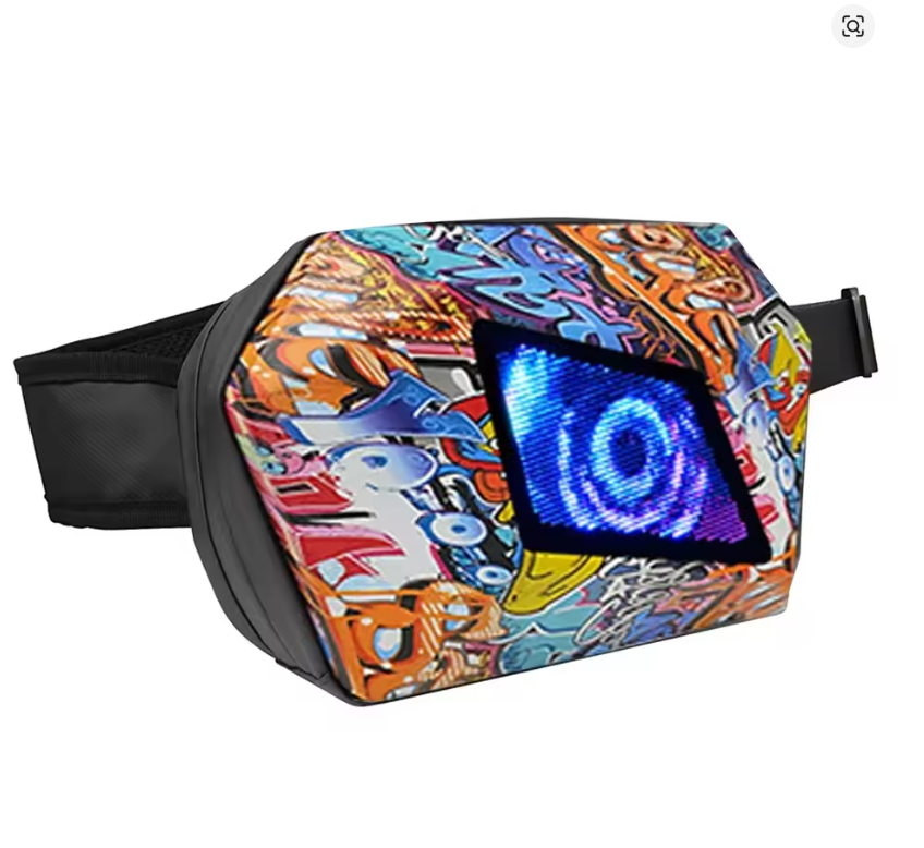 LED Shoulder Bag - LOY Moto Pocket LED Shoulder Straddle Bag - Eye Luminous Mochila