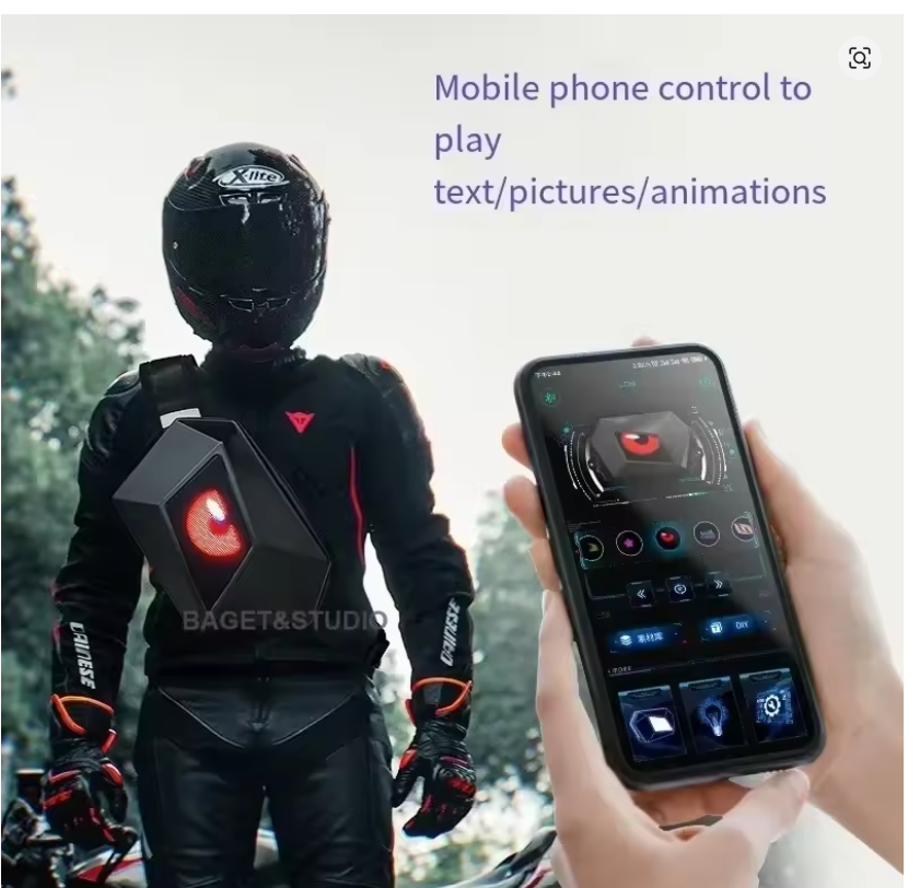 LED Shoulder Bag - LOY Moto Pocket LED Shoulder Straddle Bag - Eye Luminous Mochila